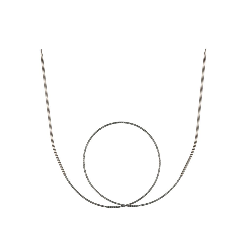 Спицы круговые металл ⌀1,6 мм, 40 см, с металлической леской, Gamma MKS-R