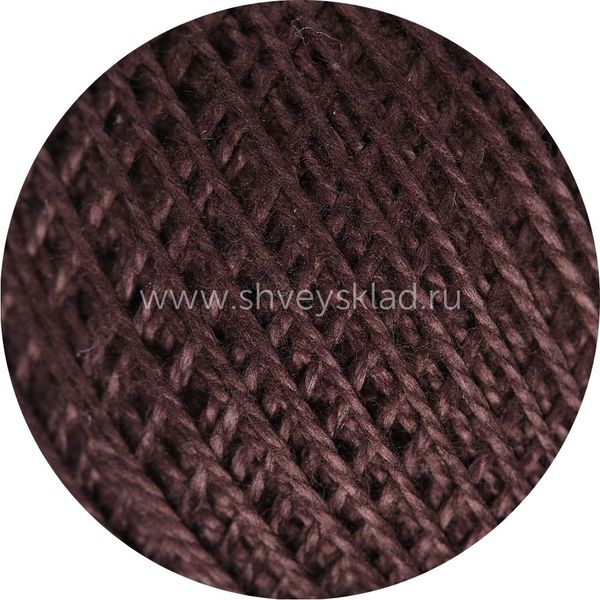 Пряжа ПНК им.Кирова Ирис / уп.20 мот. по 25 г, 150м, 5710 темно-коричневый