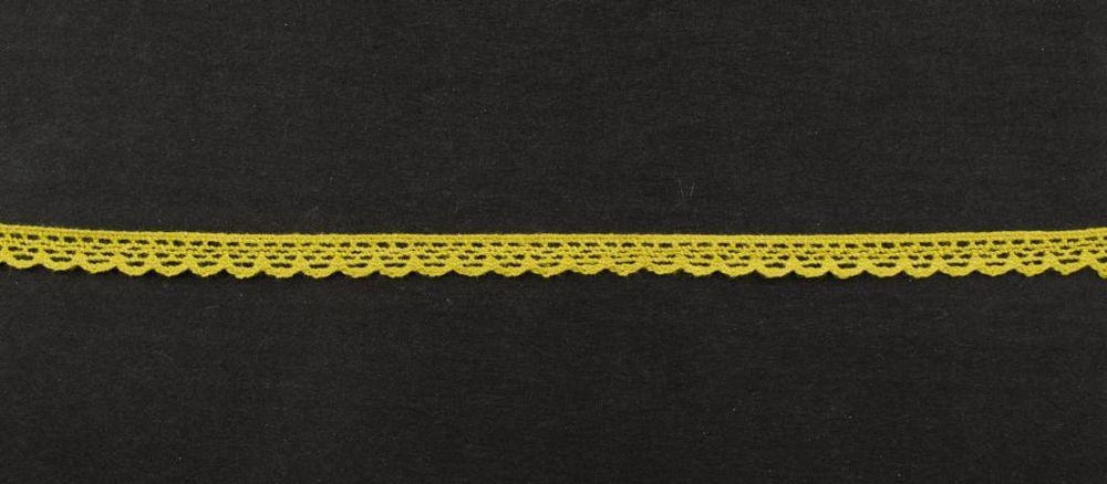 Кружево вязаное (тесьма) 8 мм, цв.горчично-желтый, Alfa, 25 метров, AF-024-090 Кружево вязаное (тесьма) 8 мм, цв.горчично-желтый, Alfa, 25 метров, AF-024-090