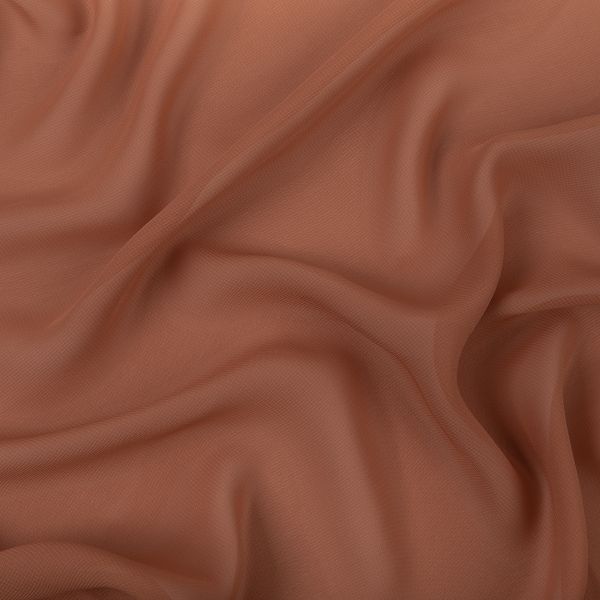 Ткань блузочная Poly Chiffon 84 г/м², 150х147 см, 24 медный, Gamma PC-02