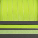 Лента бархатная (тесьма) 10.0 мм / 20±1 метров, LB10229F нейлон неоновый желтый