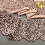 Кружево эластичное (стрейч) 110 мм, 40992PP цв.бежевый уп.115м, Kruzhevo