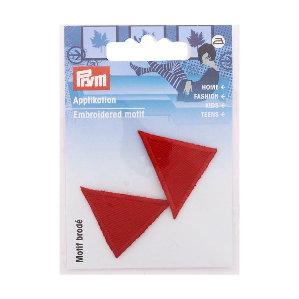 Термоаппликация Треугольник, красный цв, Prym