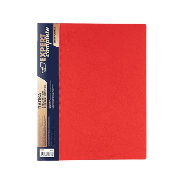 Папка пружинный скоросшиватель A4 700 мкм 20 мм, волокно, 4 шт, красный 2205533, Expert Complete