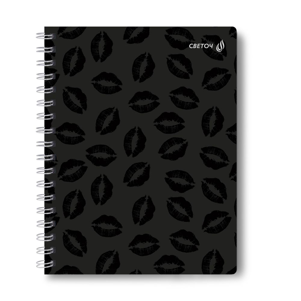 Тетрадь ученическая общая, выборочный УФ лак, A5 48 л. на гребне 65 г/м², белизна 100 %, 8 шт, клетка, 01176 Просто гений, Светоч Т106