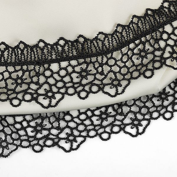 Кружево гипюр (плетёное) 45 мм, диз.2501 цв.03 черный уп.13.71м, Kruzhevo