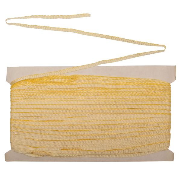 Лента отделочная тканая (вискоза) 69 (3 желтый/белый), 50 м