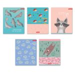 Тетрадь ученическая общая, A5+ 48 л. на скобе, белизна 100%, 10 шт, клетка, 000317 Почилим!, Светоч 48ТСК5_3_1