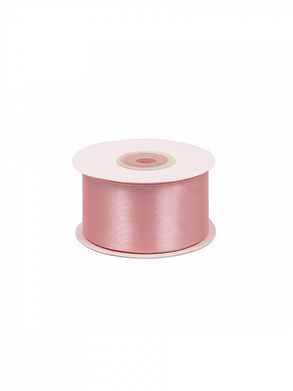 Лента атласная 1-сторонняя 38.0 мм / 22.5±1 метра, 3058 св.гр.розовый, Magic4Hobby