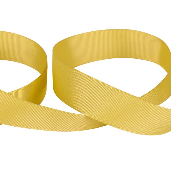 Лента репсовая (в рубчик) 25.0 мм / 45.5 метра, 062 желто-зеленый, Gamma GR-25