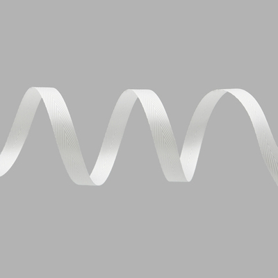 Лента декоративная ёлочка 15.0 мм / 20±1 метров, 01 белый