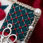 Набор для вышивания бисером Klart 10-515, Герб вышивальщицы, 4.5х9.5 см