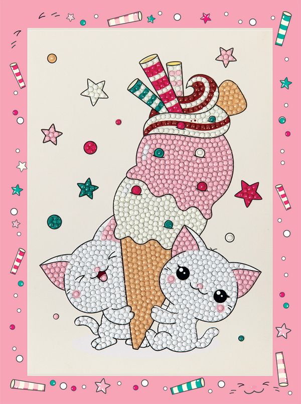 Алмазная (кристальная) мозаика Фрея ALVS-052, мини-картинка Любимый десерт, 14х19.5 см