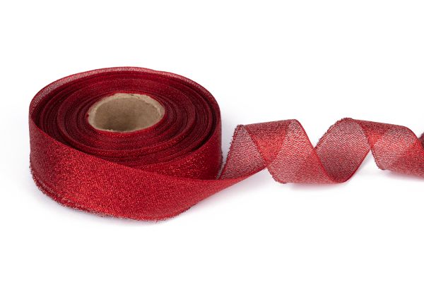 Лента металлизированная 19.0 мм / 25±1 метров, красный, Blitz С3431Г17