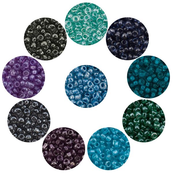 Набор бисера 11/0 ассорти №8 в тубе, 10 цветов, Astra&Craft