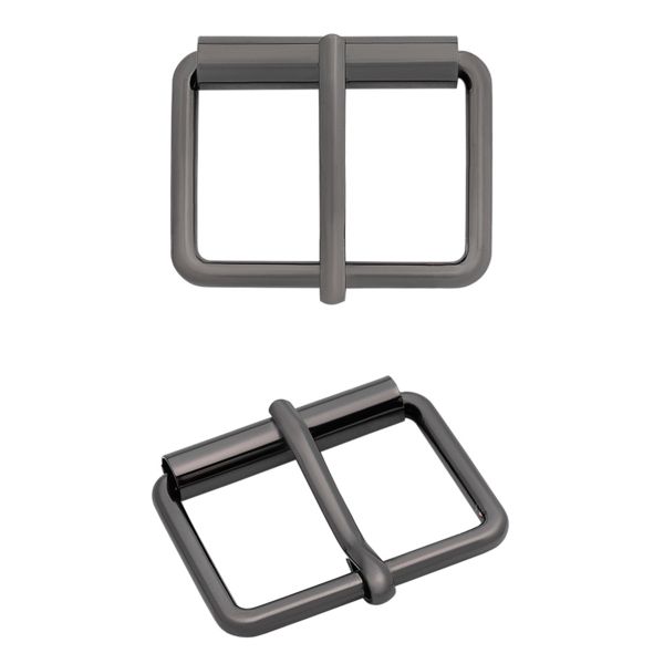 Пряжка прямоугольная 30 мм, металл (Pewter олово (черный никель)), МТ_1864, 6 шт