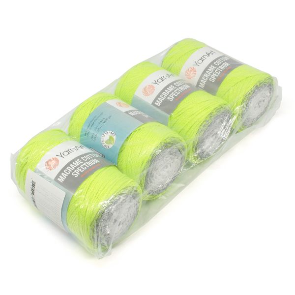 Пряжа YarnArt (ЯрнАрт) Macrame Cotton Spectrum / уп.4 мот. по 250 г, 225м, 1326