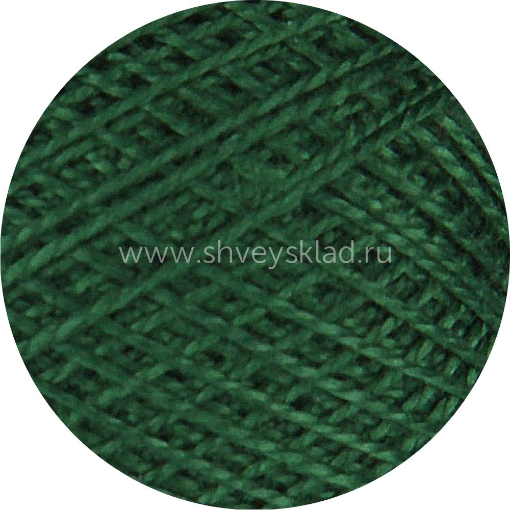 Пряжа ПНК им.Кирова Ирис / уп.20 мот. по 25 г, 150м, 3807 темно-зеленый