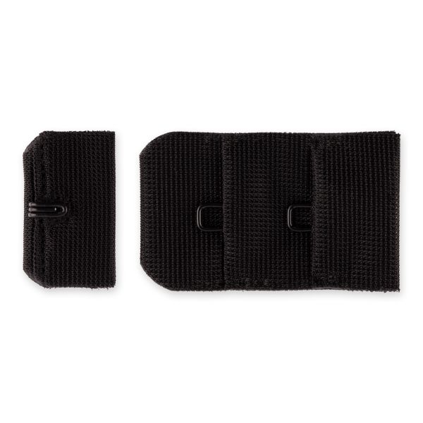 Застежки для бюстгальтера текстильные 25 мм, 50 шт, нейлон, черный, Blitz ZB25-12