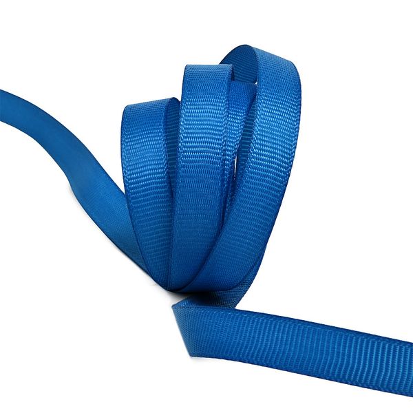 Лента репсовая (в рубчик) 10.0 мм, цв. 352 синий уп.27.4м