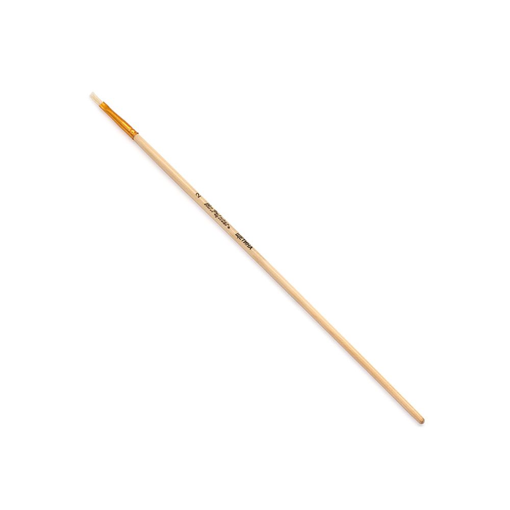 Кисть щетина №02 плоская, 5 шт, длинная ручка, 02, Mr.Painter BBR 134-02