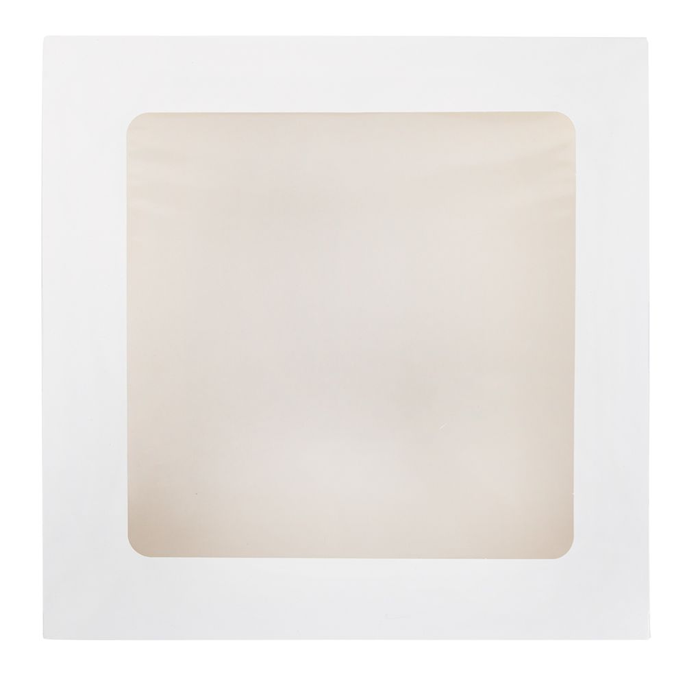 Кондитерская коробка для торта с 2 окнами 26х26х10 см, S-Chief BFC-012