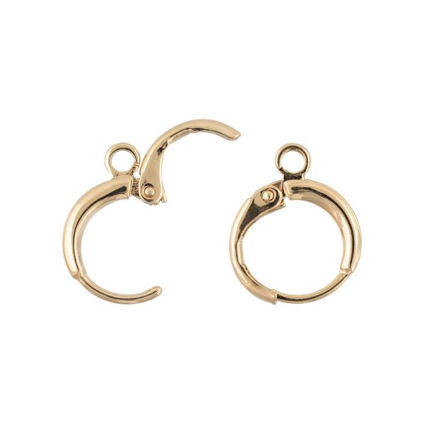 Швензы 11.5х15 мм, 10 шт (5х2 шт), 02 золото, Zlatka FMK-H08