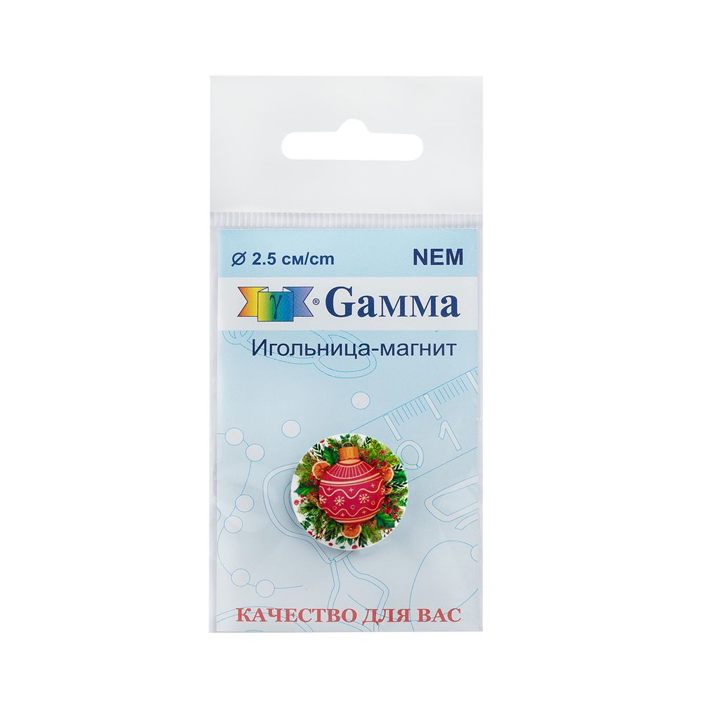 Игольница магнитная №43 Новогодняя игрушка, Gamma NEM