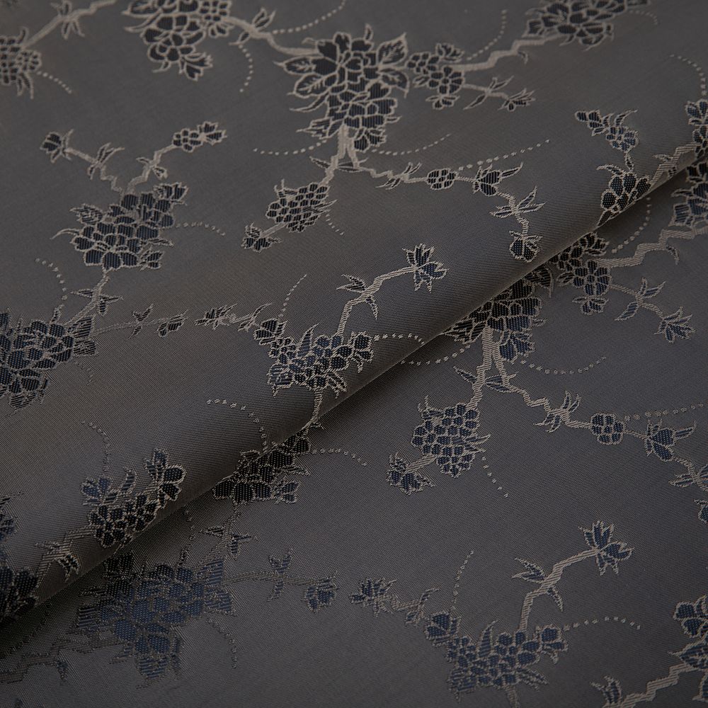 Ткань подкладочная (таффета) с рисунком 96 г/м², 500х145 см, 038 грязно-сиреневый(цветы), Gamma JTR