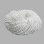 Шнур плетеный ⌀4.0-5.0 мм / 100 метров, 003 белый