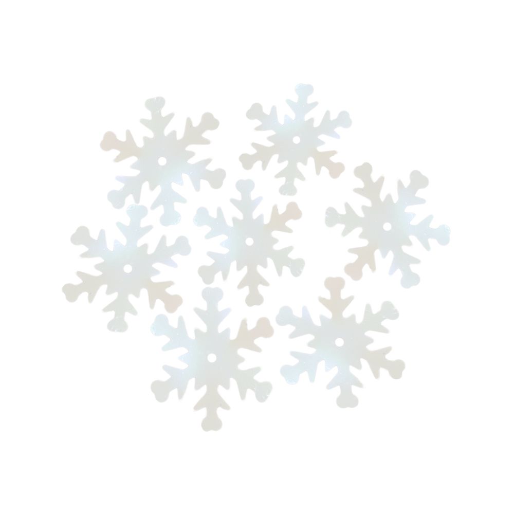 Пайетки фигурные снежинки, 24 мм, упак. 10 гр, Астра, 319 св.-розовый Перламутр, уп.10 шт