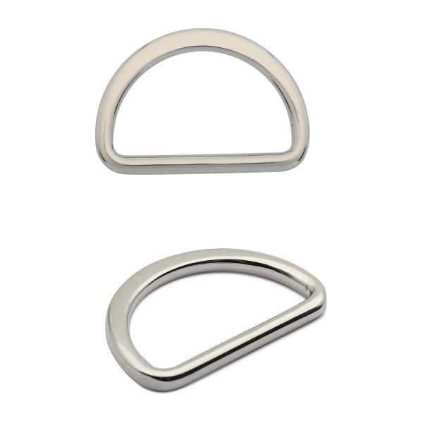 Полукольцо литое металл внутр. 30 мм (внешн. 36х25 мм), плоское, 10 шт, никель ГР, 6886