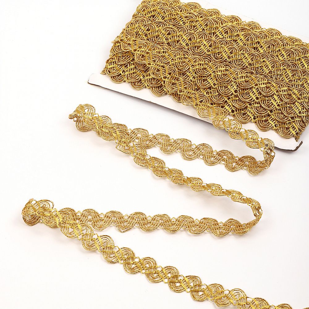 Тесьма отделочная 20 мм / 13.71 метров, TBY 901 цв.золото