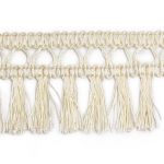 Бахрома отделочная 50.0 мм / 25 метров, кисти, а503 молочный