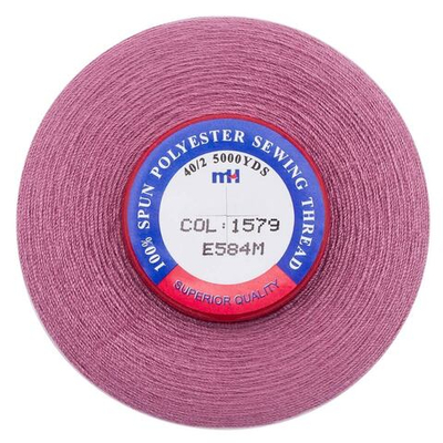 Нитки швейные Euron mH 40/2, 5000 ярд, 1579 сухая роза, 1 катушка