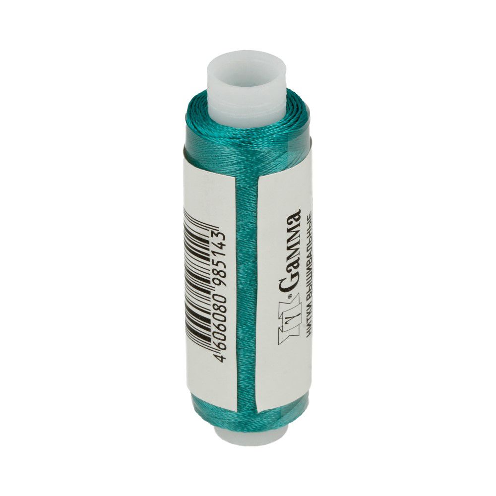 Нитки вышивальные Gamma V150/2, 10х200 ярдов, 3369 т.морская волна