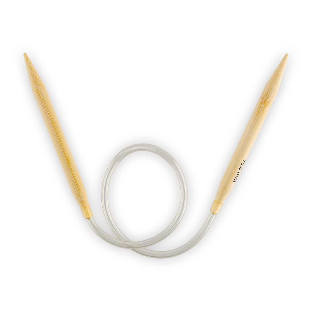 Спицы круговые бамбук ⌀8,0 мм, 45 см, Gamma BC-S45