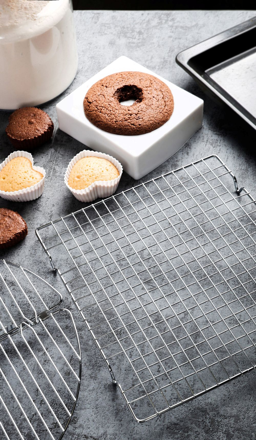 Решетка для глазирования и остывания кондитерских изделий металл 28х25,5 см, 1 шт, прямоугольная, S-Chief SHF-0090