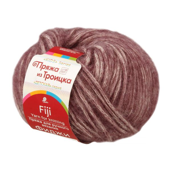 Пряжа Троицкая Фиджи / уп.5 мот. по 50 г, 95 м, 191 ежевика