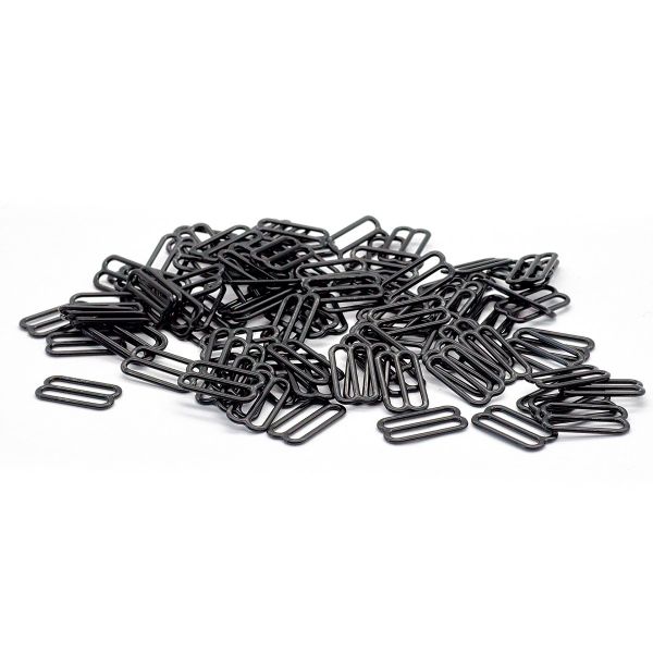 Рамки-регуляторы для бюстгальтера пластик 20.0 мм, черный, 100 шт, 512352-3