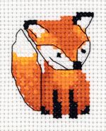 Набор для вышивания нитками Klart, Лисенок, 8х9 см