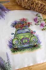 Набор для вышивания нитками МП Студия НВ-873, По цветущим полям, 27х24 см