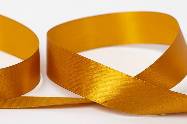 Лента атласная 1-сторонняя 25.0 мм / 33±2 метра, 120 т-желтый, Gamma