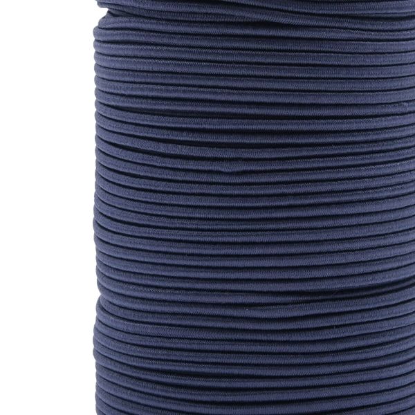 Резинка шляпная (шнур эластичный) ⌀3.0 мм / 100 метров, 0370-0300В, С196 синий