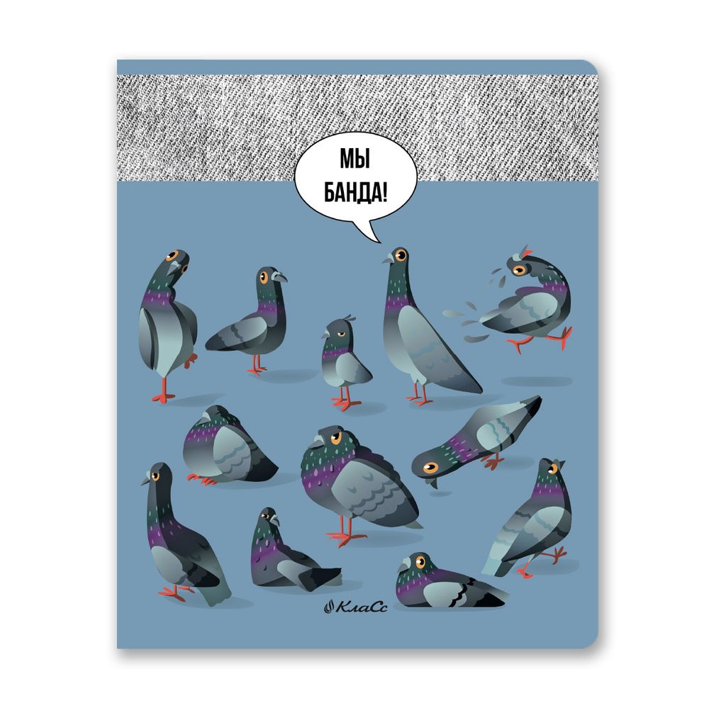 Тетрадь ученическая общая, A5+ 48 л. на скобе 65 г/м², белизна 100%, 10 шт, клетка в термоусадочной пленке, 000725 Курлык!, Светоч 48ТЕТк-001