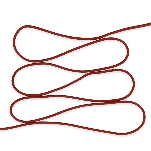 Резинка шляпная (шнур эластичный) ⌀3.0 мм / 30 метров, бордо