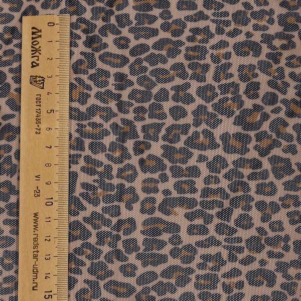 Сетка бельевая эластичная 100 г/м², шир.160 см / 50 метров, принт Леопард /SZ025816.05/