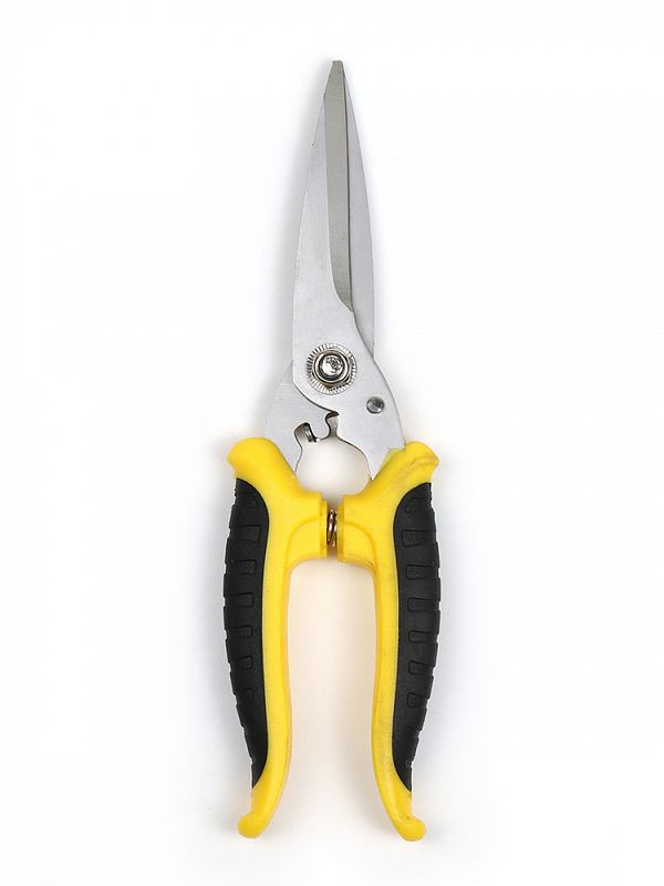 Секатор прямое лезвие 80/210.2 ручки желто-черный пластик, Maxwell Garden