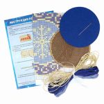 Набор для вышивания нитками Созвездие, Новогодняя игрушка Золотая роспись8,5х8,5см