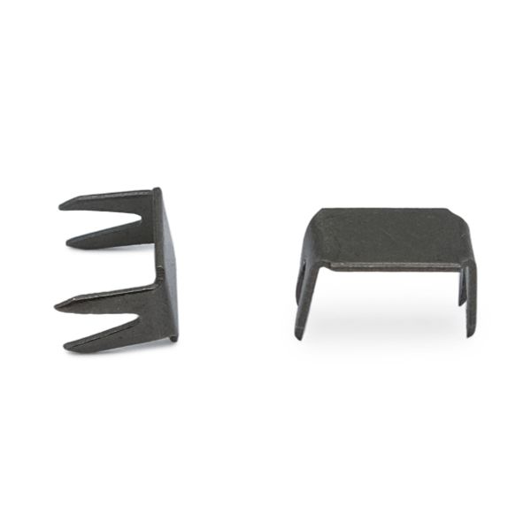 Ограничитель нижний для металлической молнии №5, черн. никель, 100 г (≈780 шт)